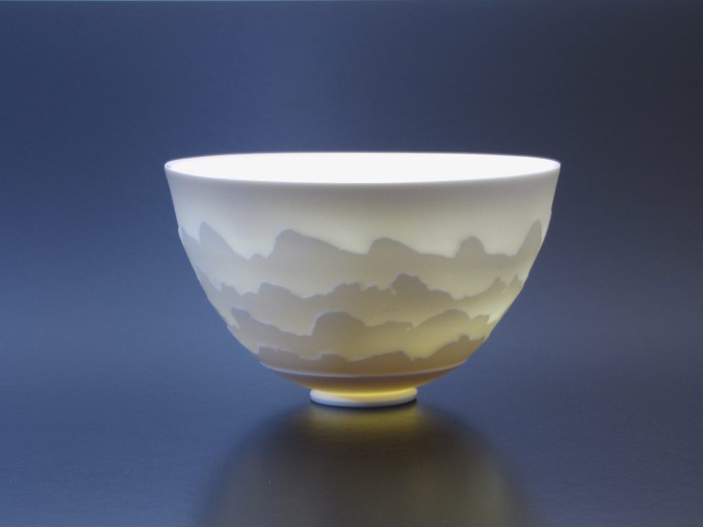 Translucent porcelain bowl
